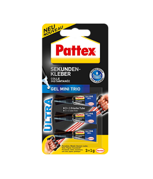 pattex_sekundenkleber_ultra_gel_mini_trio_stage Pattex Sekundenkleber Pattex Mini Trio Gel 3 x 1g