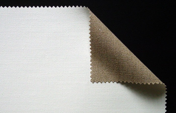 primed linen 380 g/m²  white, 3.10 m width, medium- coarse, No. 18571