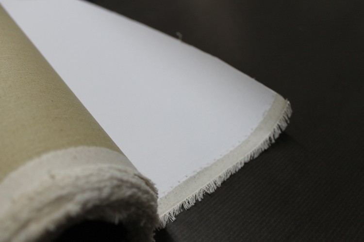 23079-2-1 primed cotton Pan 310 g/m², 2.10 m width, medium- fine, No. 2411