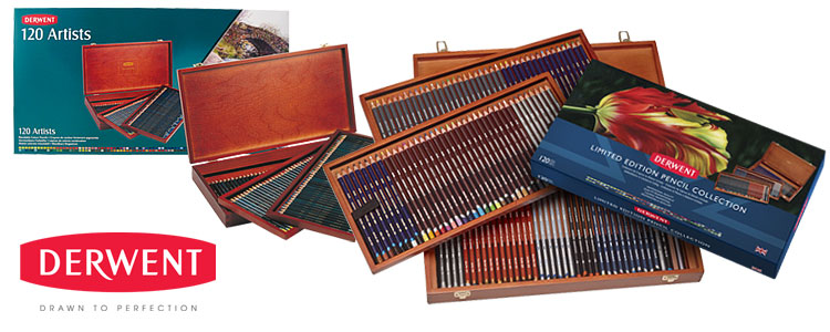 Derwent Pencil Limited Edition 120 Set Wooden Box